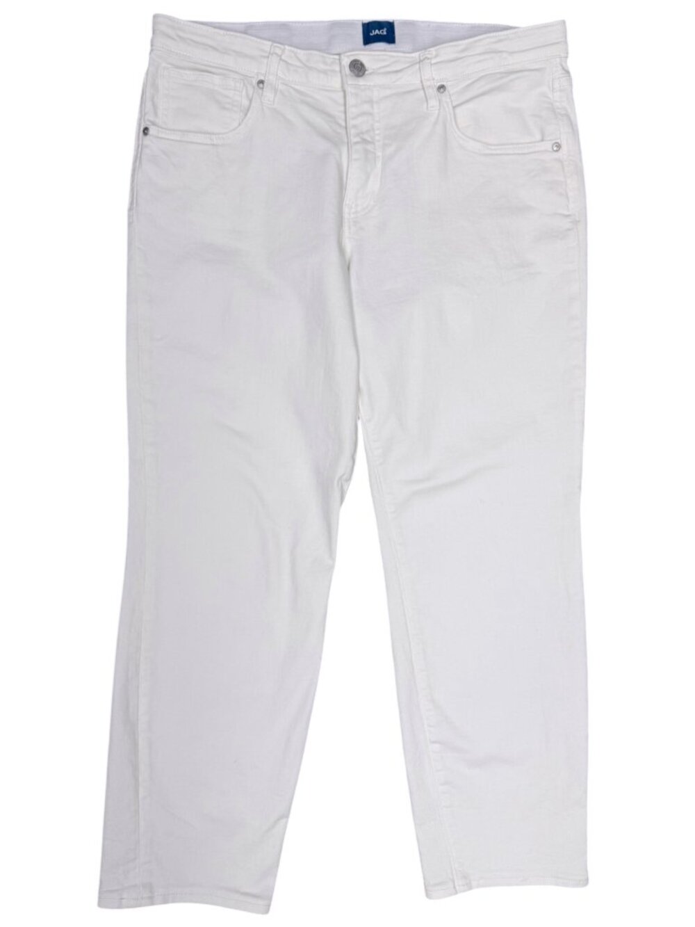 JAG | Women's | Carter Girlfriend Midrise Jeans | White | Size 14 - Picture 4 of 10